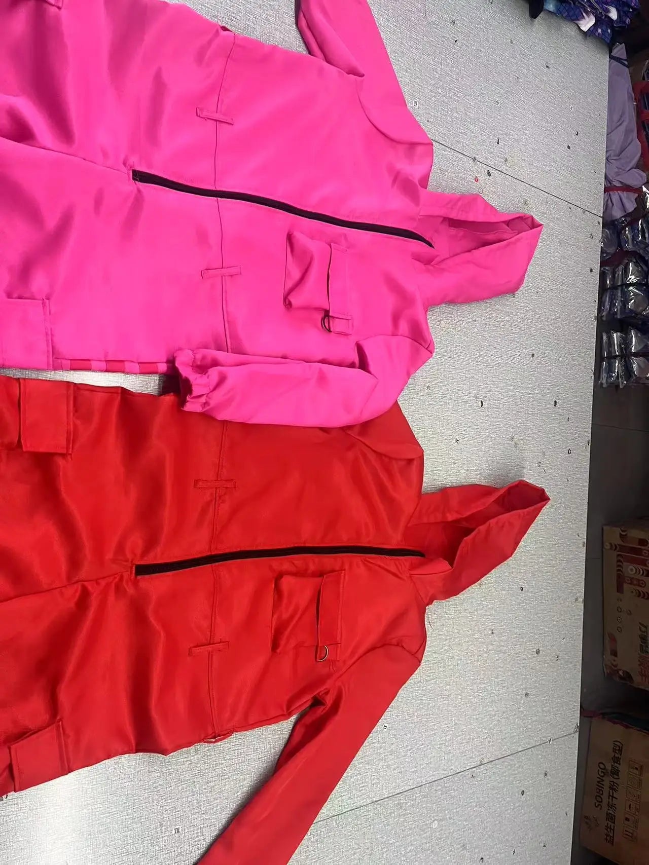 New Red Game Jumpsuit Cosplay Party Tracksuit Outfits Props Role Play Classic Costume From Korean TV Belt Full Mask Set