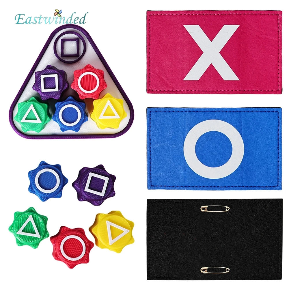 Calamari Cosplay Game Strap Magic Stickers TV SG 2 Korea Boss Roleplay Accessories Folk Game Cosplay Dice Prop Halloween Gifts