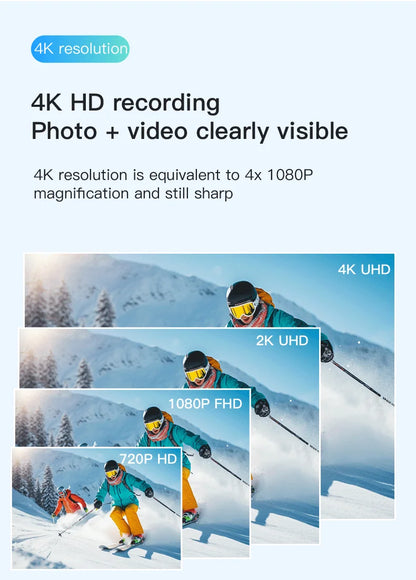 4K Bodycam Action Bike Camera Integrated Helmet Handlebar Motorcycle Road Sport Cam Battery Body Mini Full Hd Sports Action Wifi